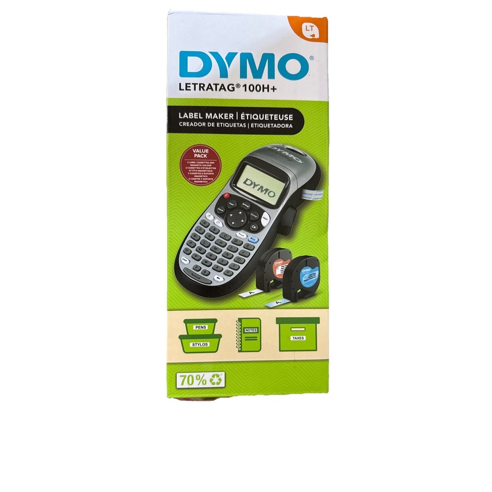 Dymo LetraTag Plus LT-100H Portable Label Maker 21455 21455/2174535 Read Descrip